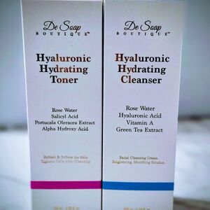 DeSoap Hyaluronic Hydrating Toner & Cleanser Set